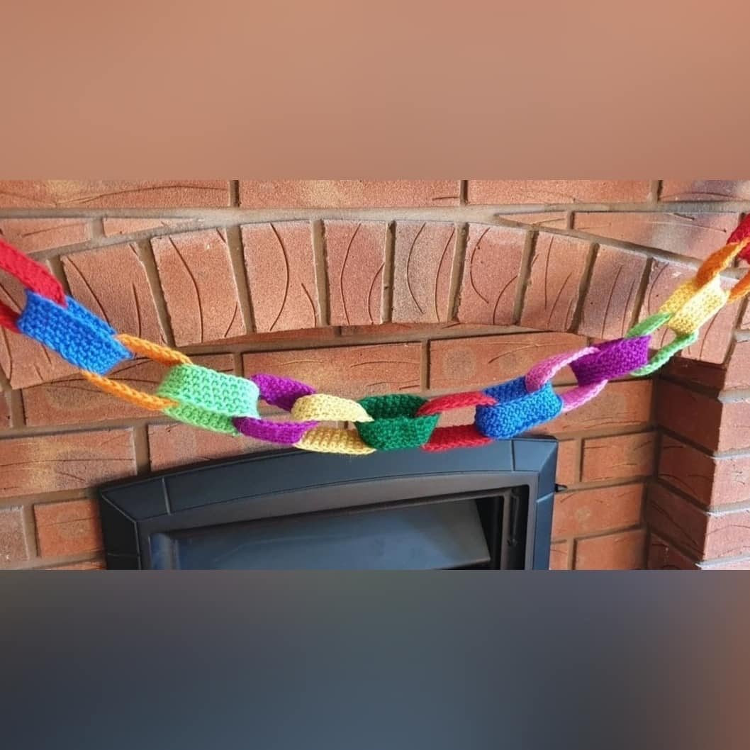Colorful Crochet Chain Links Pattern - Free and Easy Tutorial