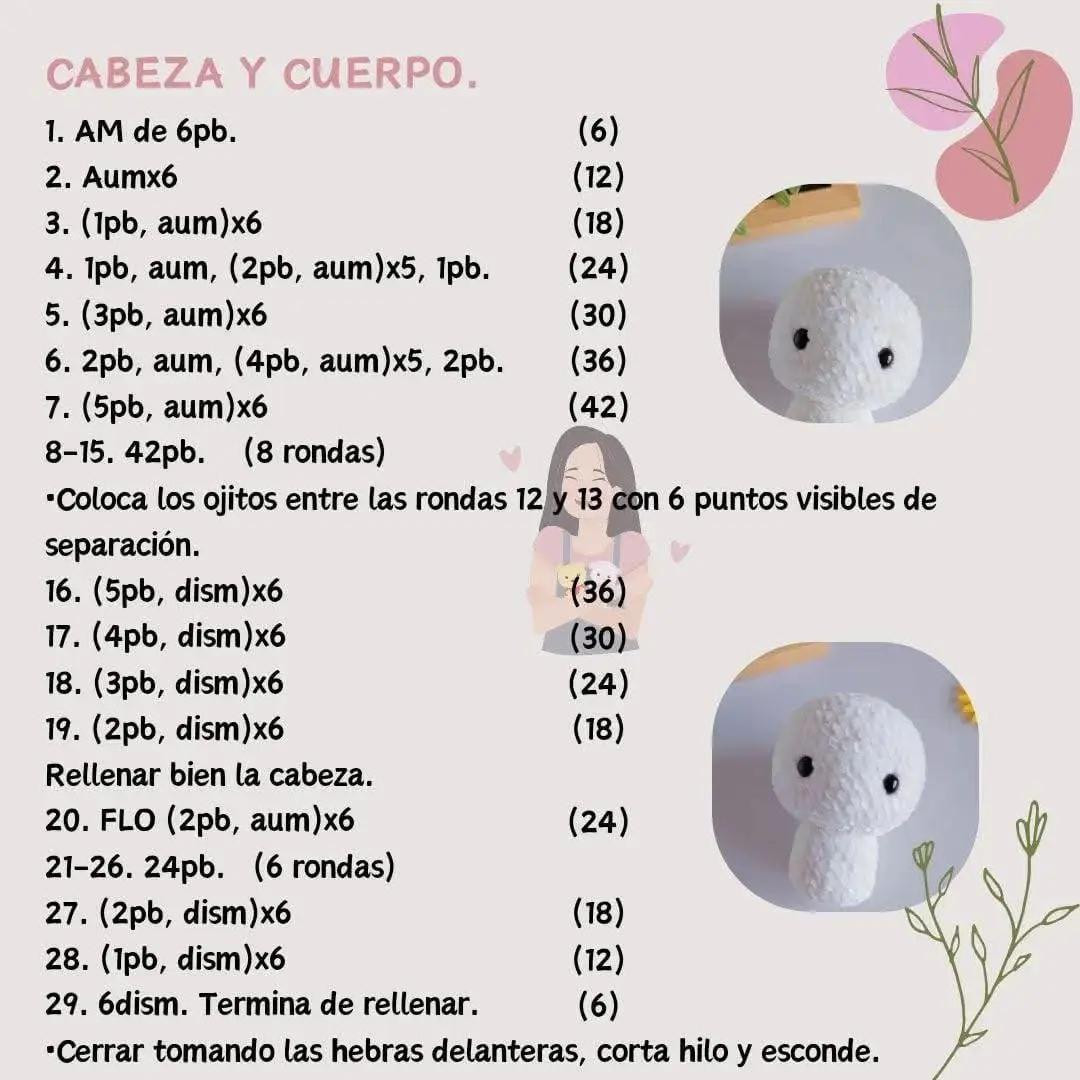Conejita amigurumi: patrón gratuito para crear una adorable compañera