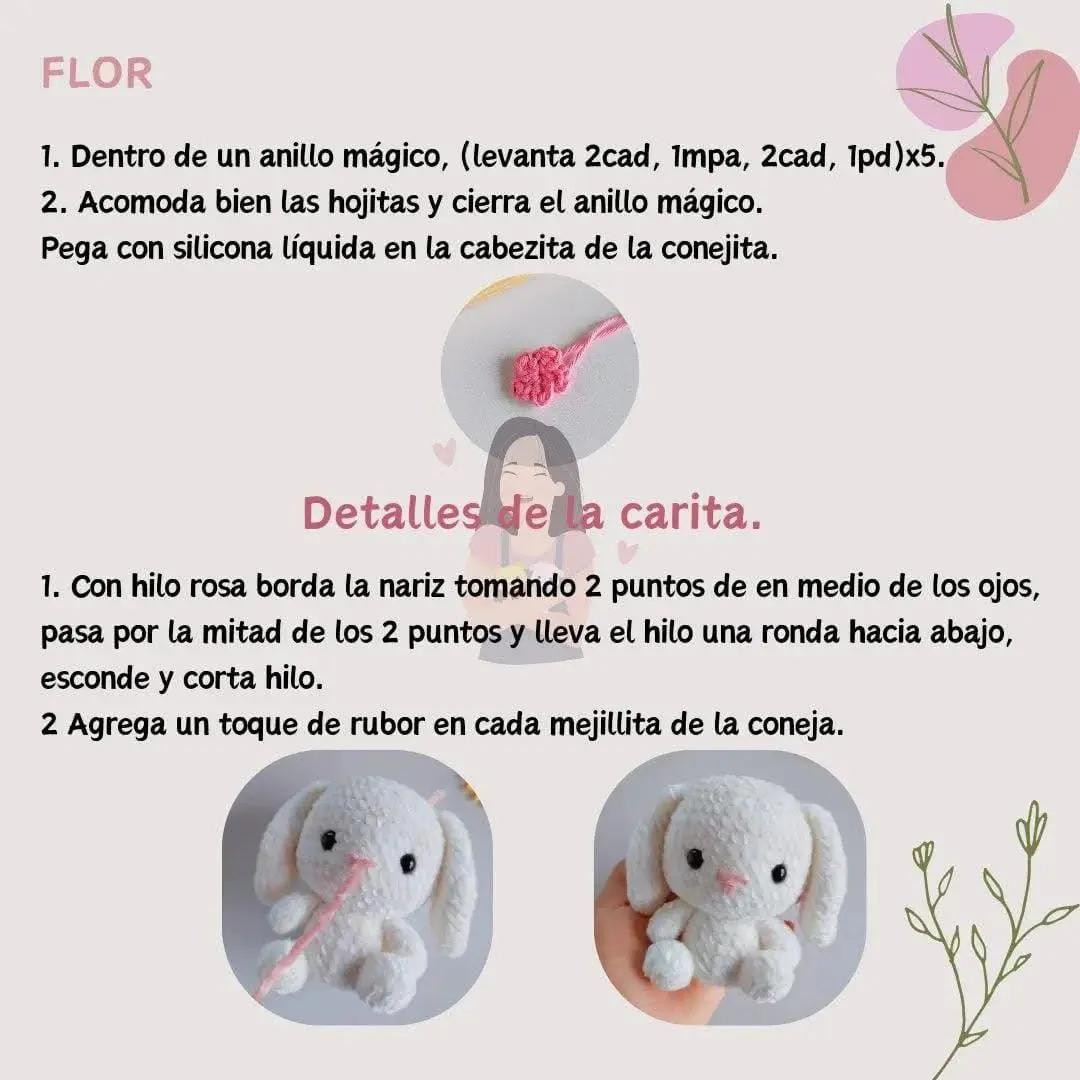 Conejita amigurumi: patrón gratuito para crear una adorable compañera