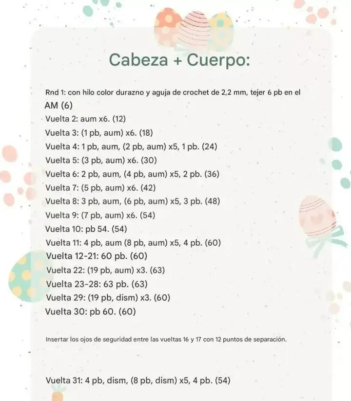 Conejita de Crochet: Patrón Gratuito para Amigurumi Adorable