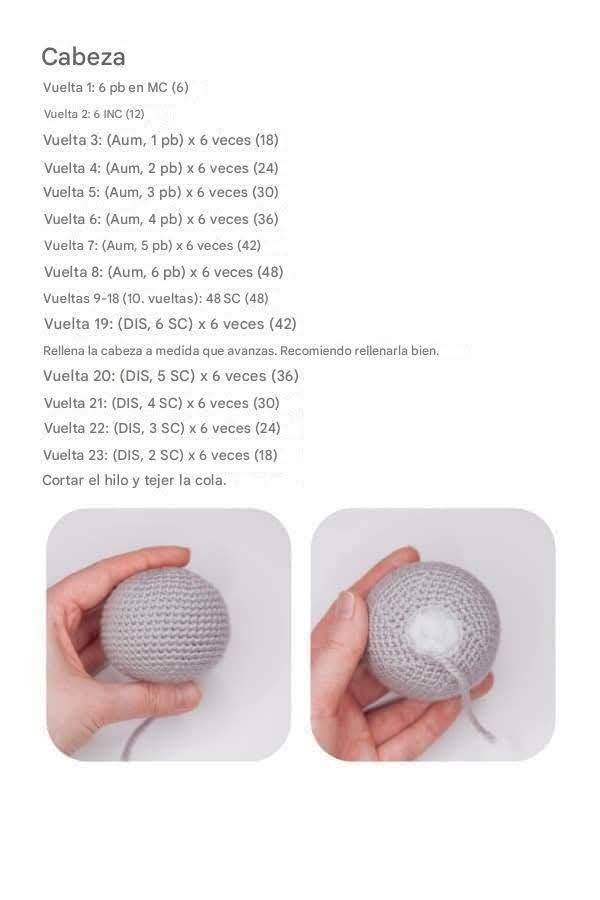 Conejito de crochet con gorro azul para principiantes