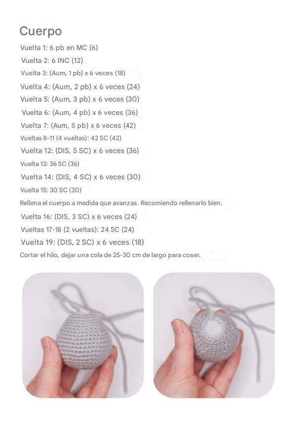 Conejito de crochet con gorro azul para principiantes