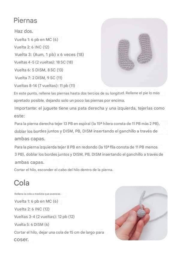 Conejito de crochet con gorro azul para principiantes