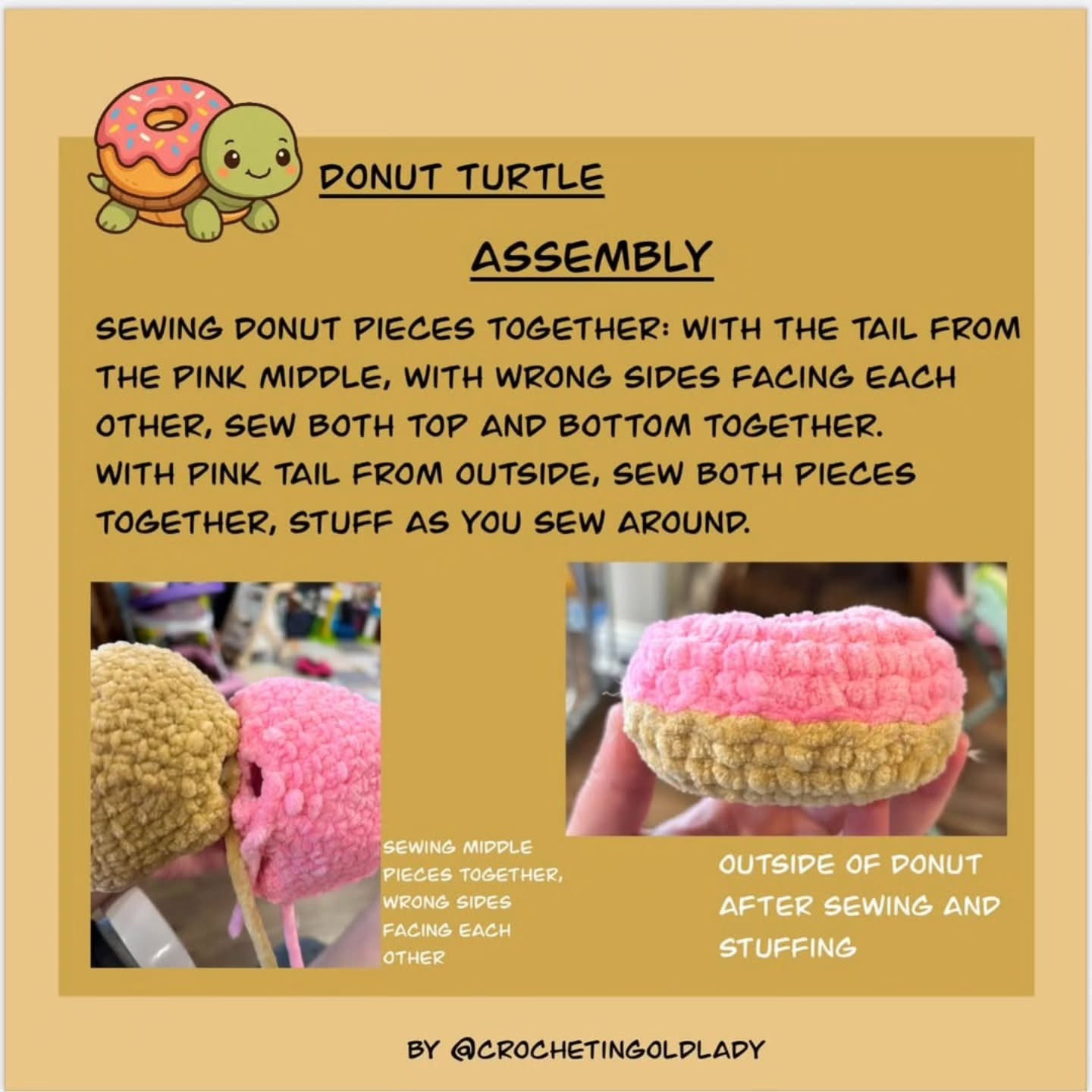 Crochet a Cute Donut Turtle with This Free Pattern