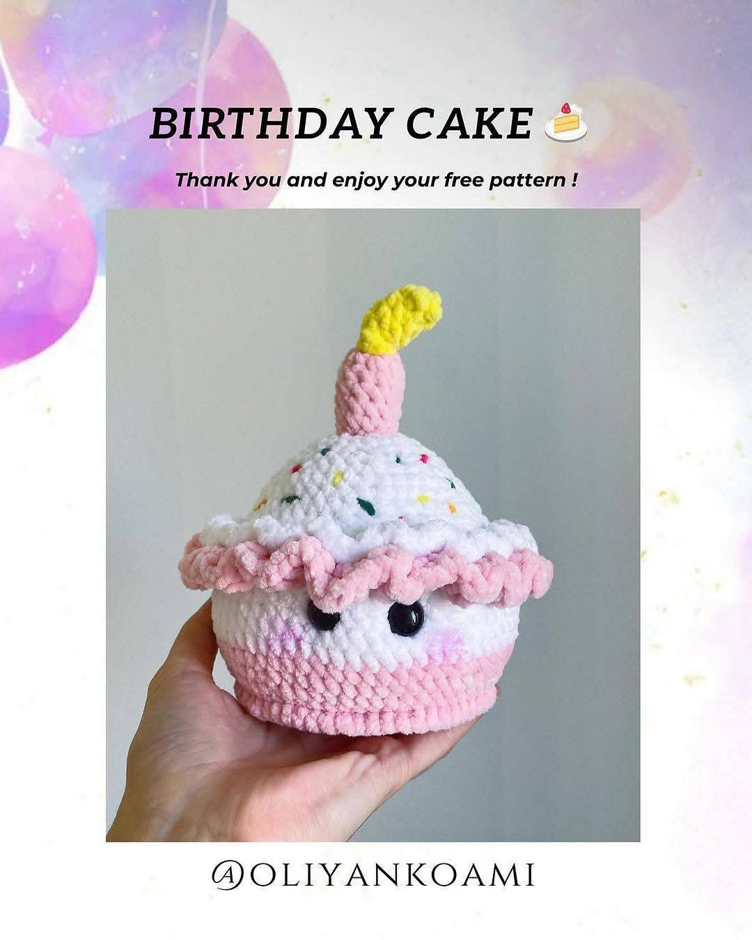 Crochet Birthday Cake Pattern: Free and Adorable Design