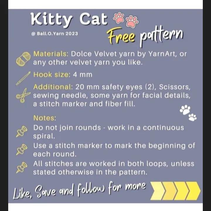 Crochet Cat Amigurumi Pattern: Step-by-Step Guide