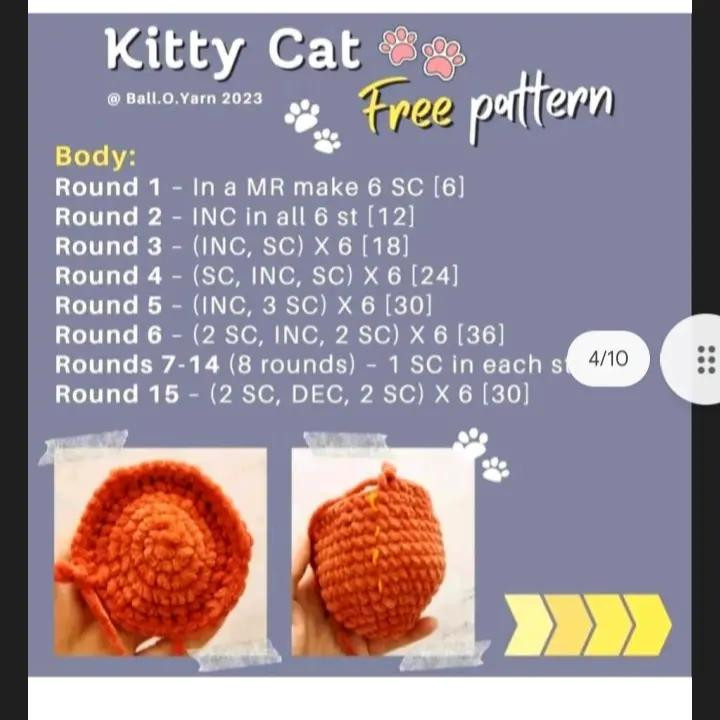 Crochet Cat Amigurumi Pattern: Step-by-Step Guide