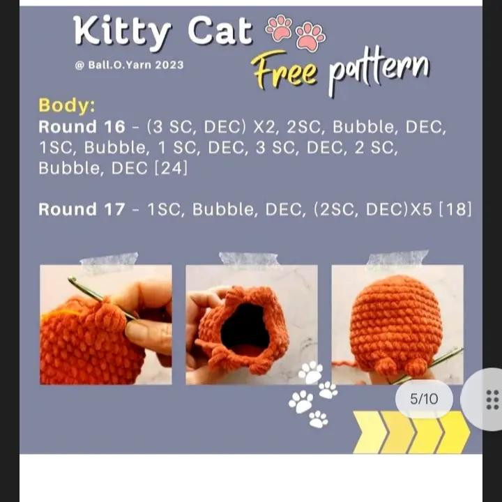 Crochet Cat Amigurumi Pattern: Step-by-Step Guide