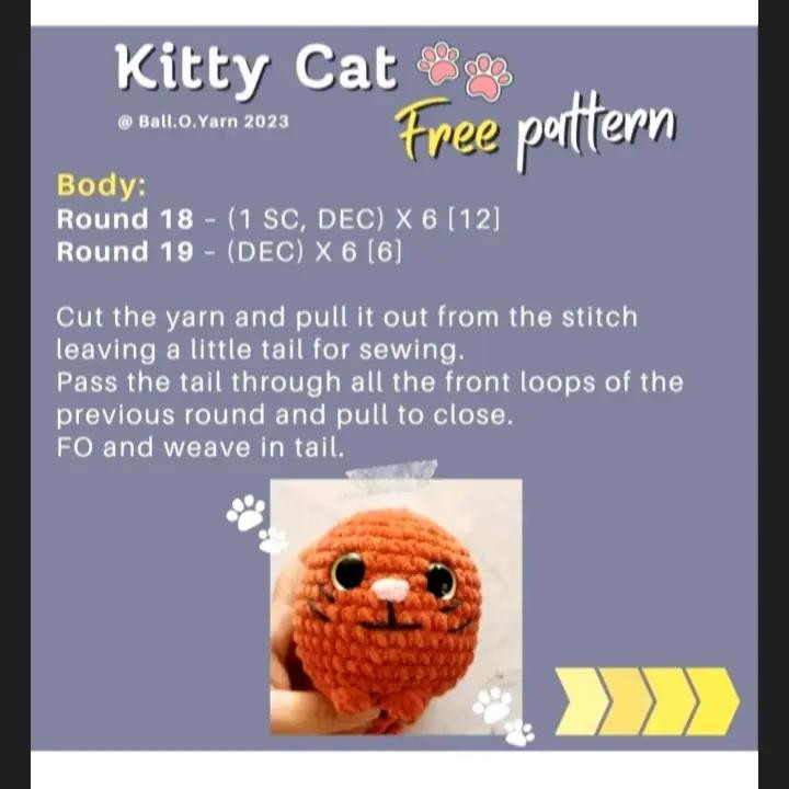 Crochet Cat Amigurumi Pattern: Step-by-Step Guide