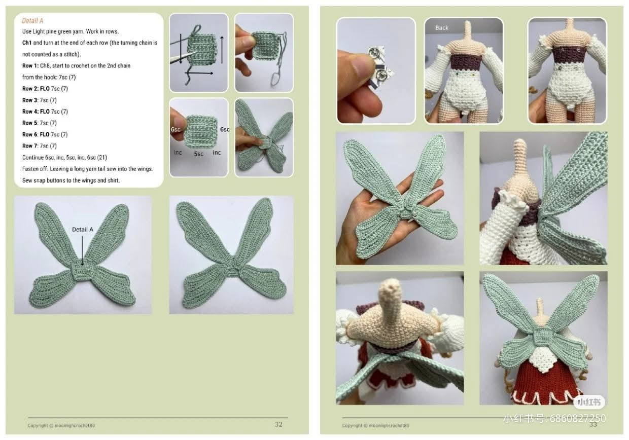 Crochet Fairy Doll Pattern: Enchanting Design with Red Hat and Dress