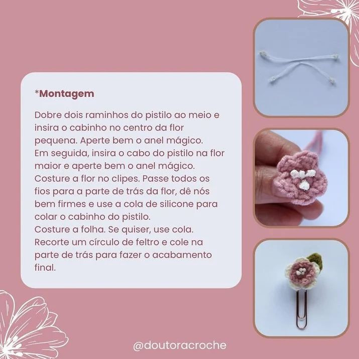 Crochet Flower Bookmark Pattern: A Delicate Floral Touch