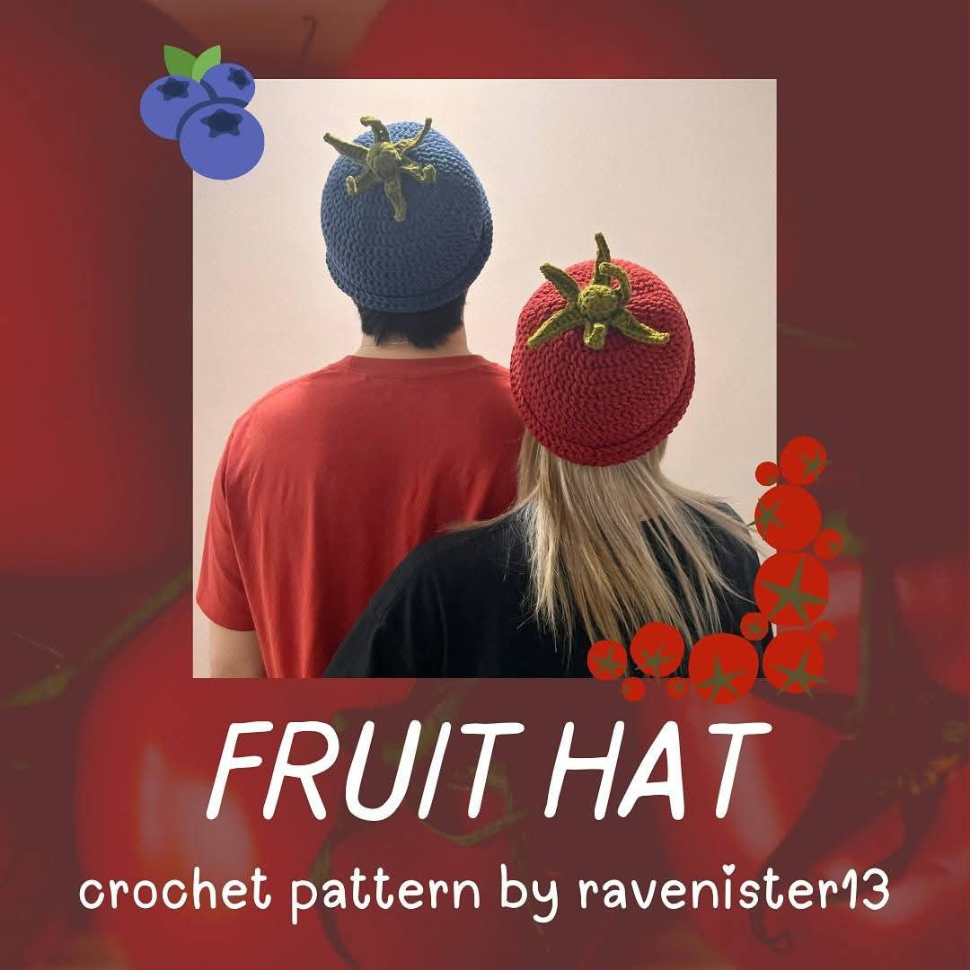 Crochet Hats with Unique Fruit-Inspired Designs