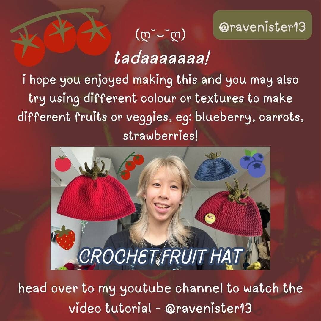 Crochet Hats with Unique Fruit-Inspired Designs
