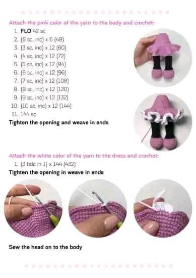 Crochet Minnie Mouse Doll with Matching Bag - Pattern and Design