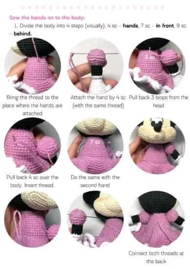 Crochet Minnie Mouse Doll with Matching Bag - Pattern and Design