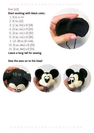 Crochet Minnie Mouse Doll with Matching Bag - Pattern and Design