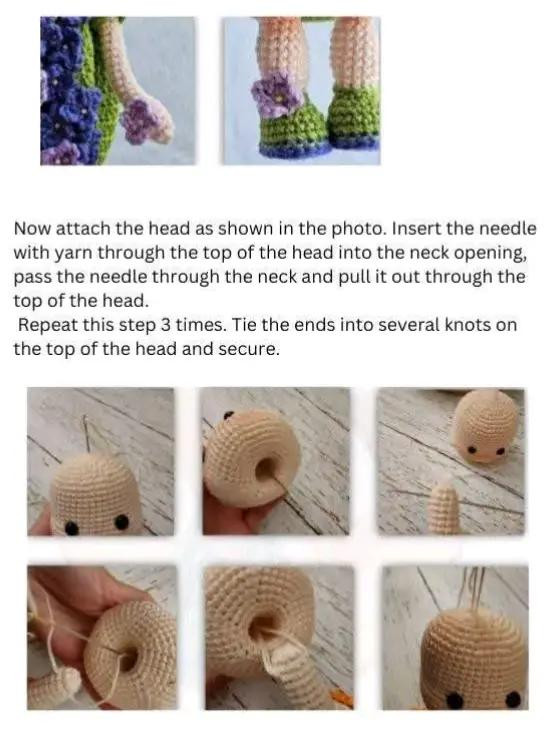 Crochet Pattern: Adorable Doll with Floral Dress