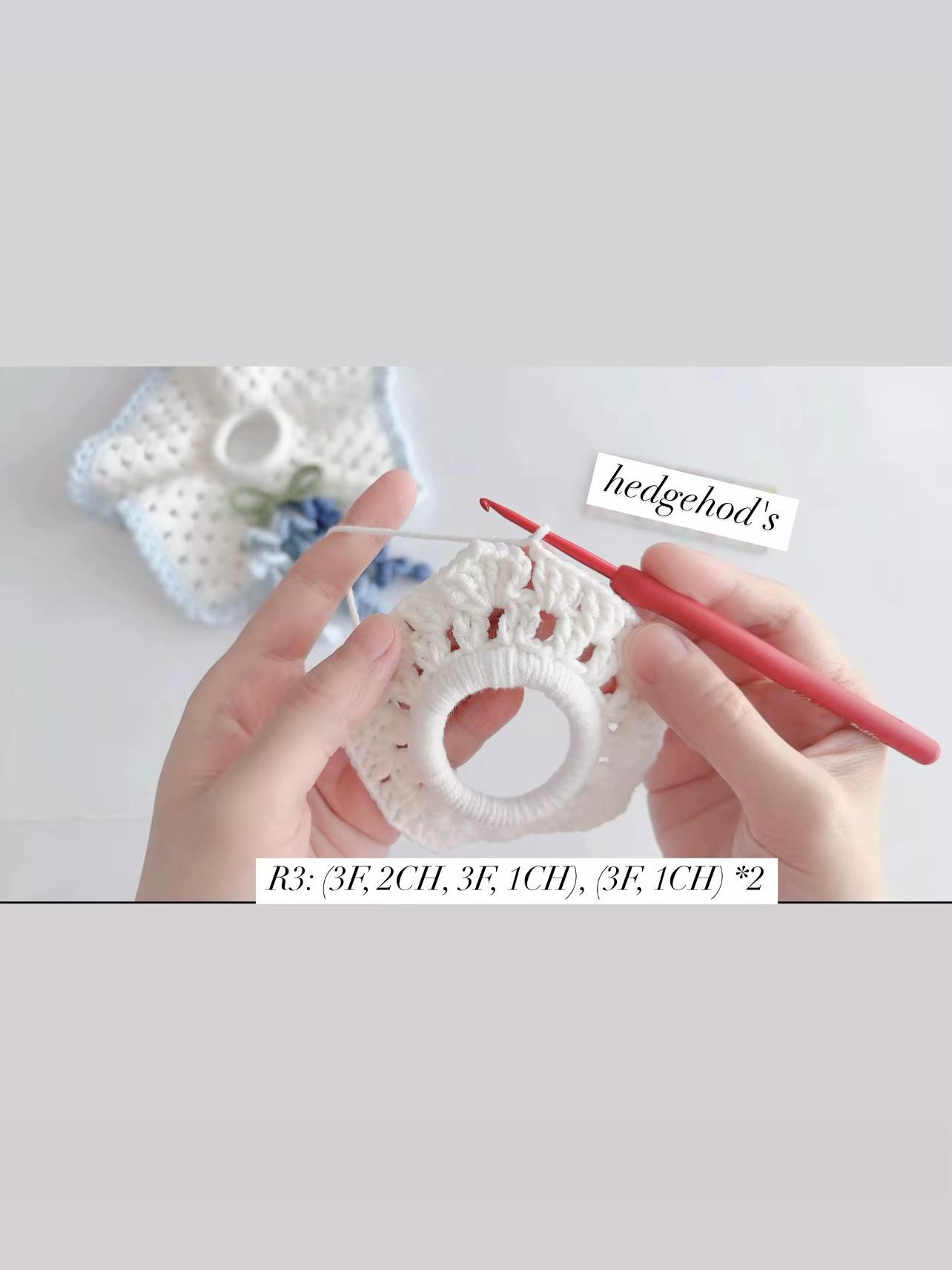 Crochet Pattern: Delicate Flower-Themed Scrunchies with Detailed Instructions
