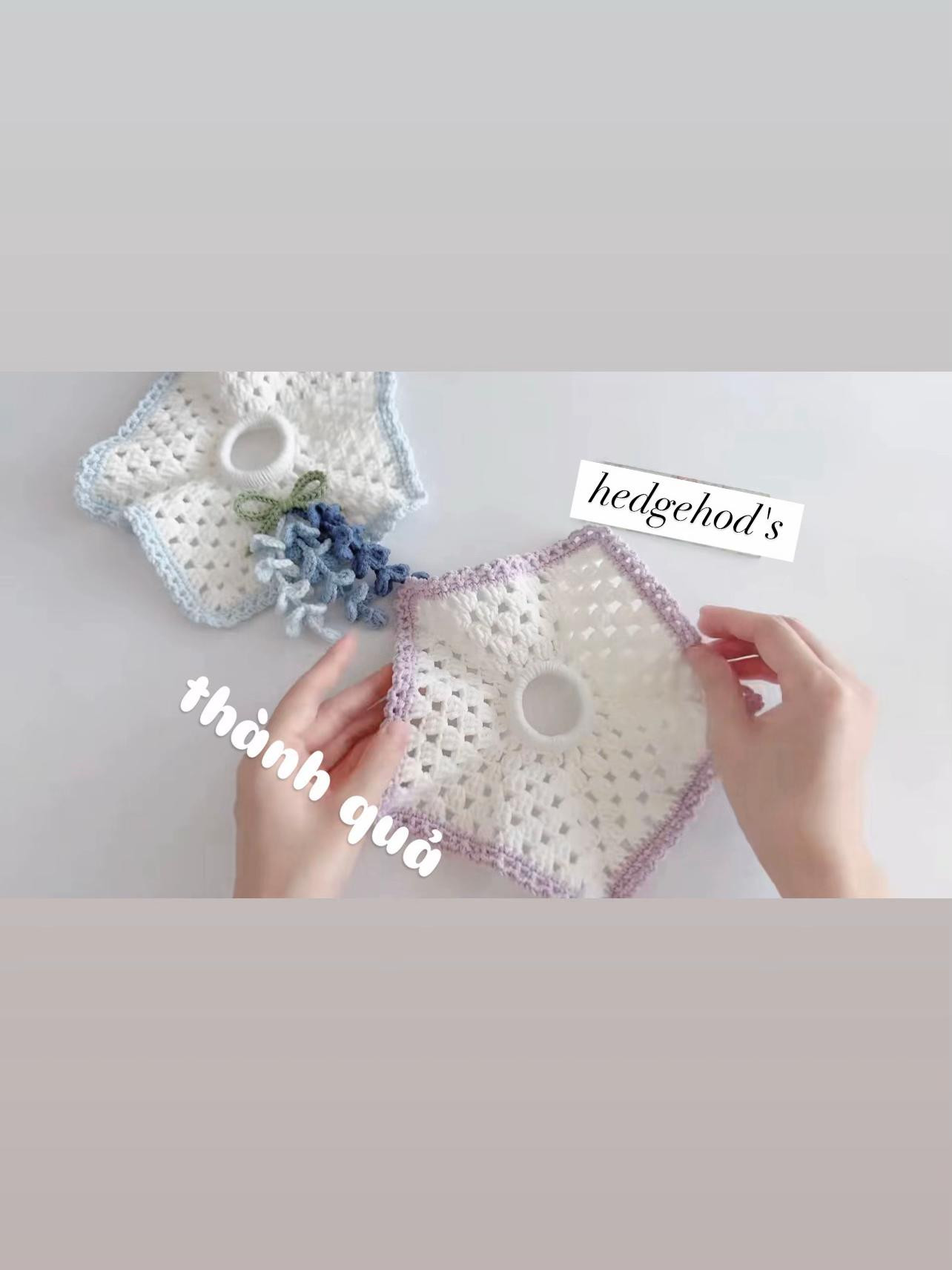 Crochet Pattern: Delicate Flower-Themed Scrunchies with Detailed Instructions