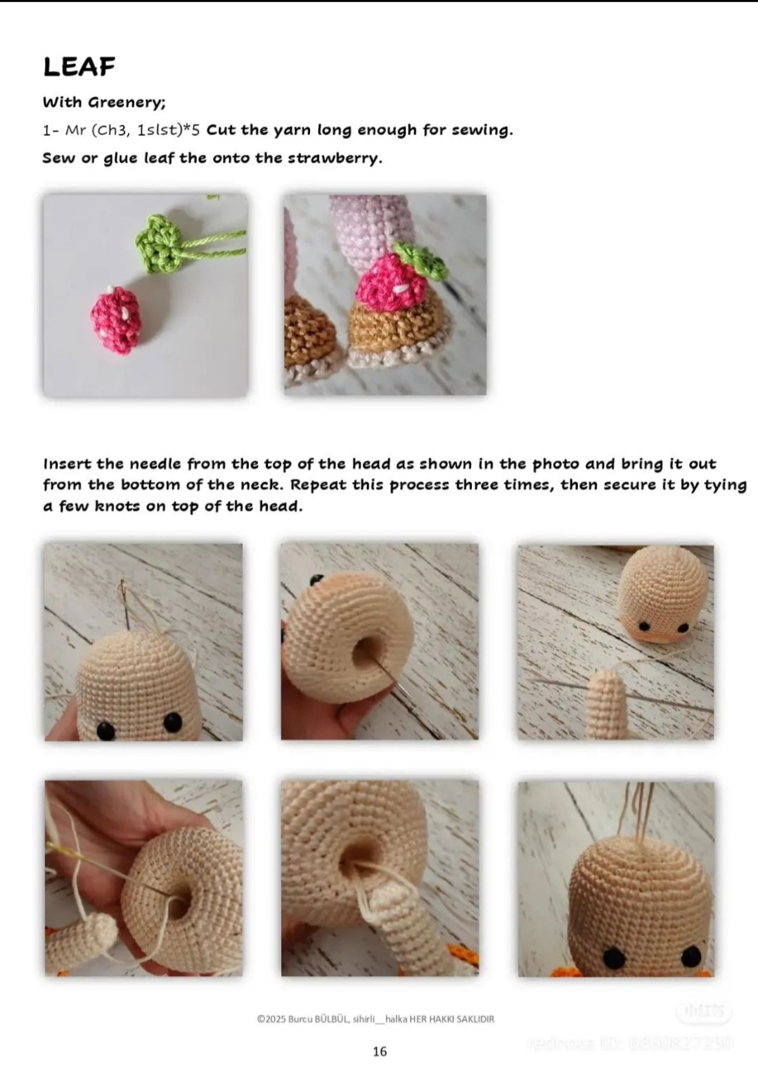 Crochet Pattern for a Colorful Doll with Hat and Skirt