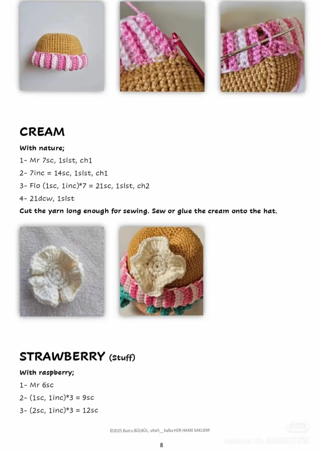 Crochet Pattern for a Colorful Doll with Hat and Skirt