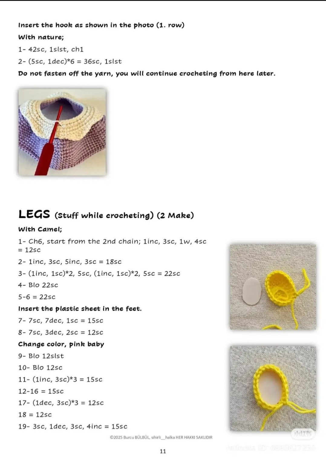 Crochet Pattern for a Colorful Doll with Hat and Skirt