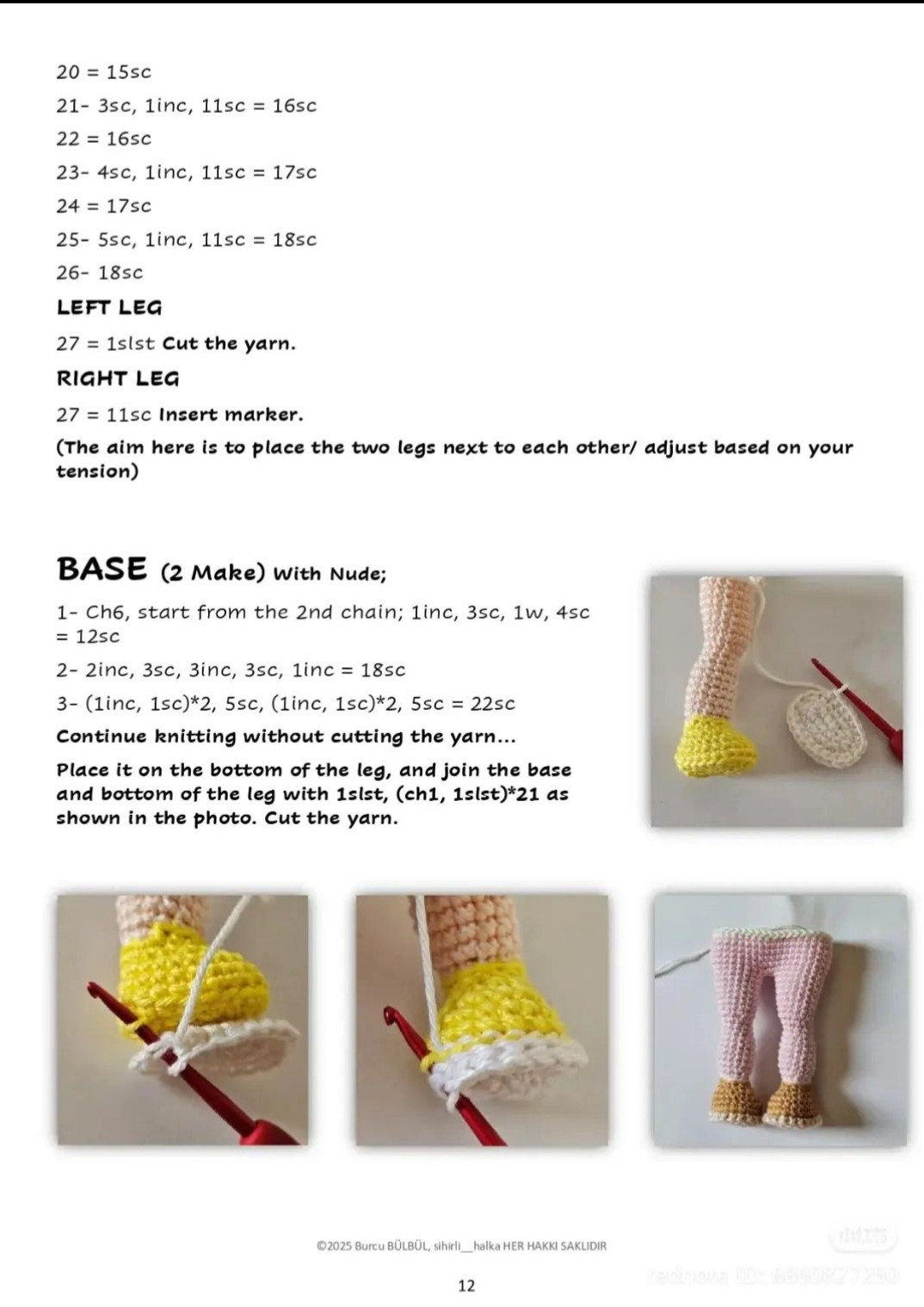 Crochet Pattern for a Colorful Doll with Hat and Skirt