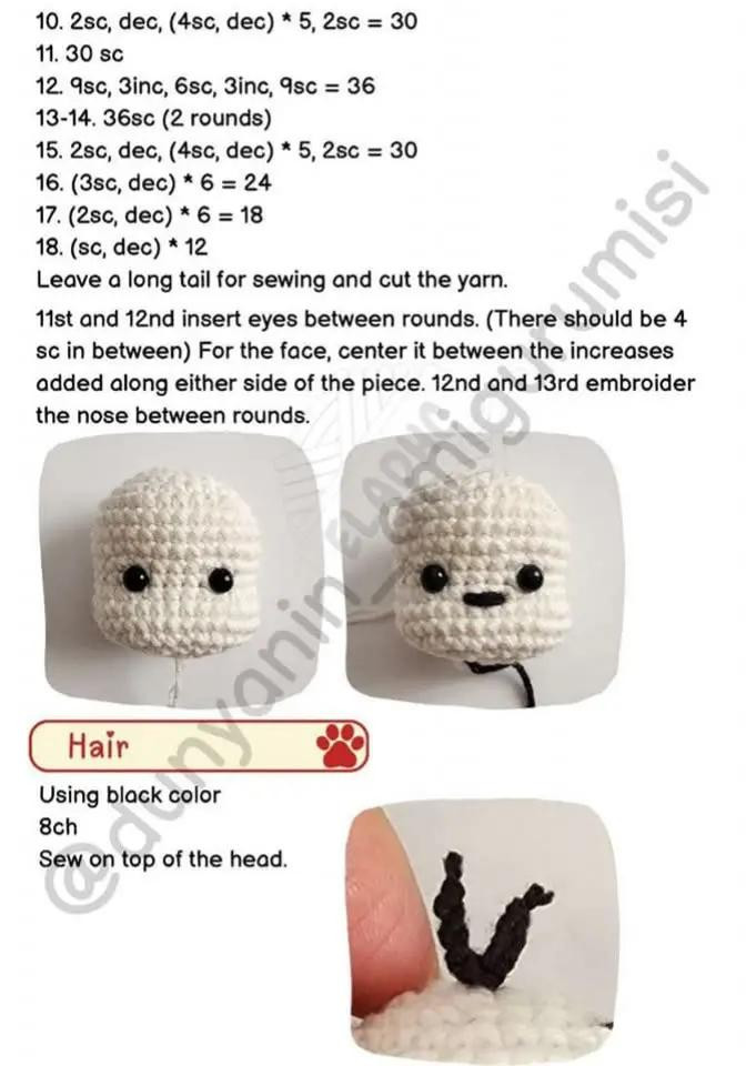 Crochet Pattern for Adorable Amigurumi Puppy in Red Sweater