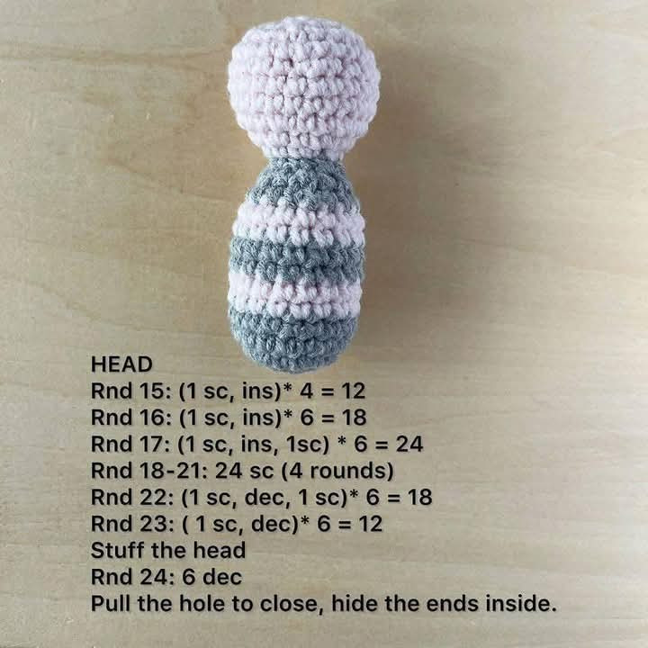 Crochet Pattern for Adorable Pink and Gray Butterfly Amigurumi