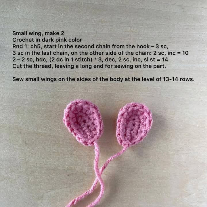 Crochet Pattern for Adorable Pink and Gray Butterfly Amigurumi