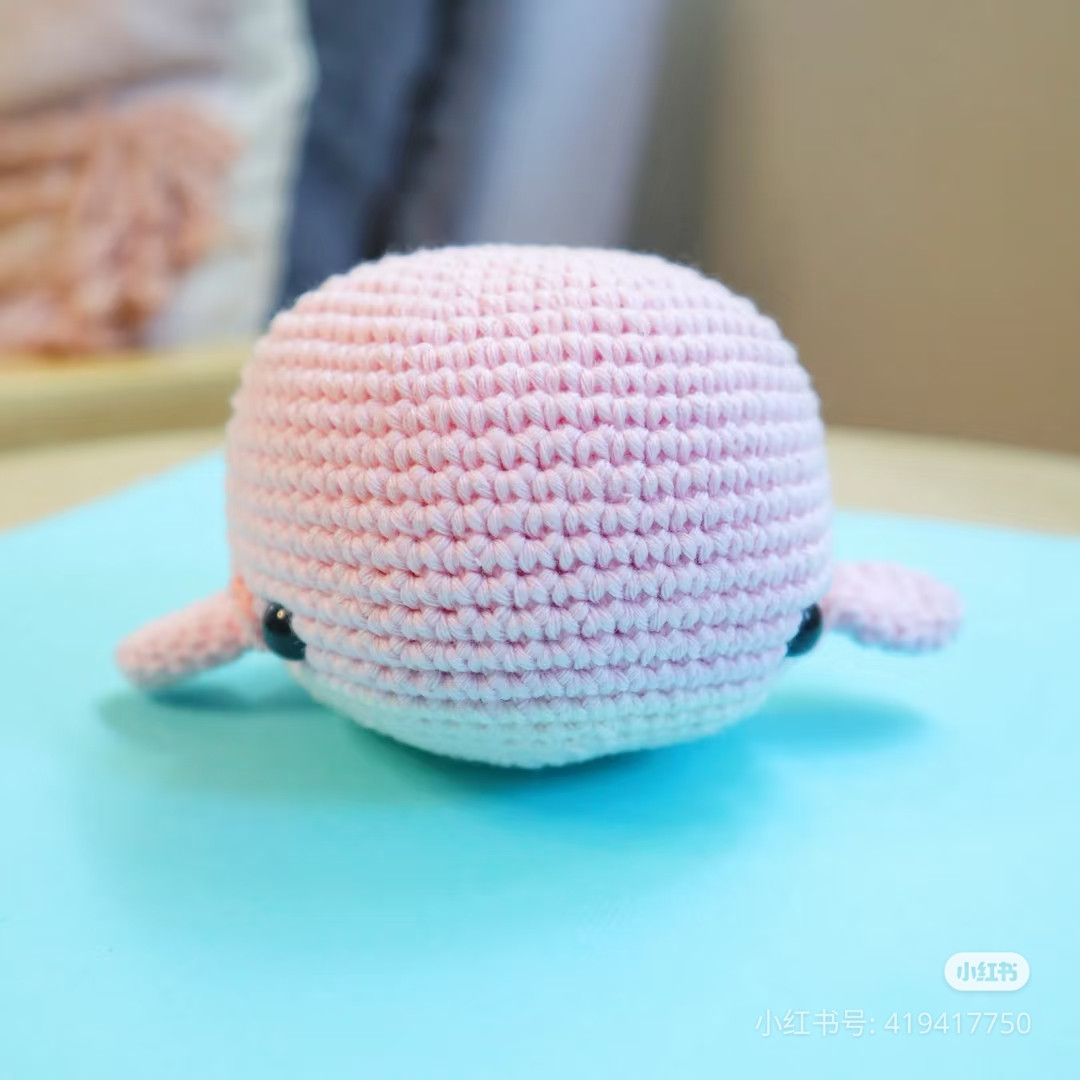 Crochet Pattern for Adorable Pink Whale Plush Toy