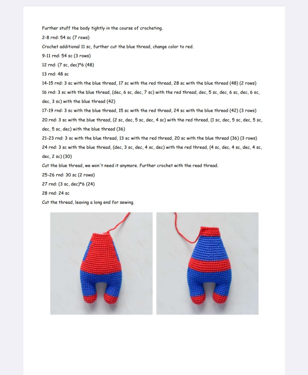 Crochet Pattern for Adorable Spider-Man Amigurumi Dolls