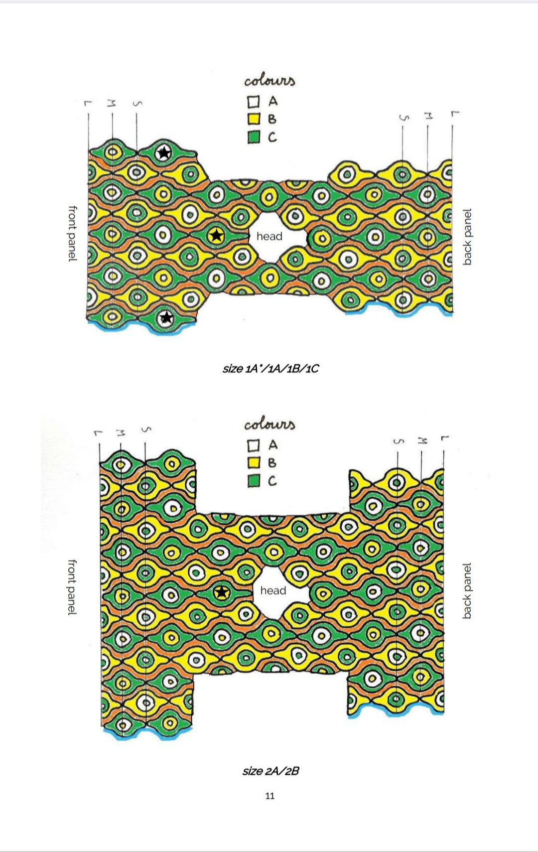 Crochet Pattern for Colorful Ada Top in Sizes XS-5X