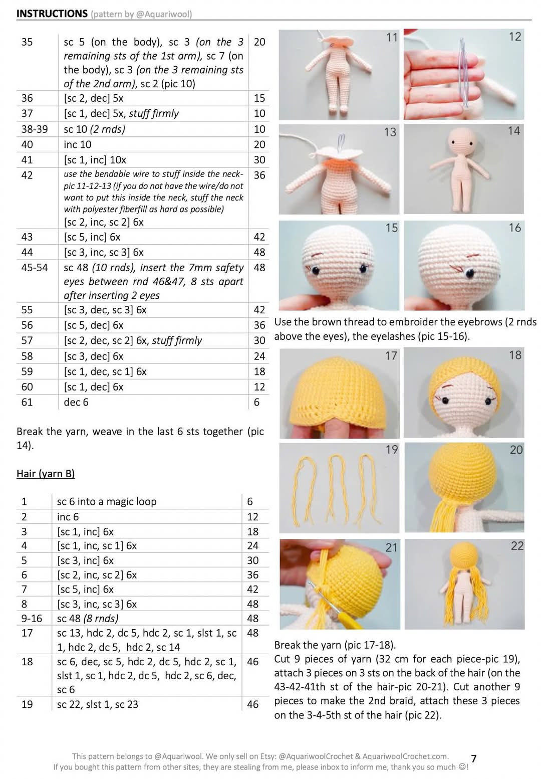 Crochet Pattern: Little Red Riding Hood and the Big Bad Wolf