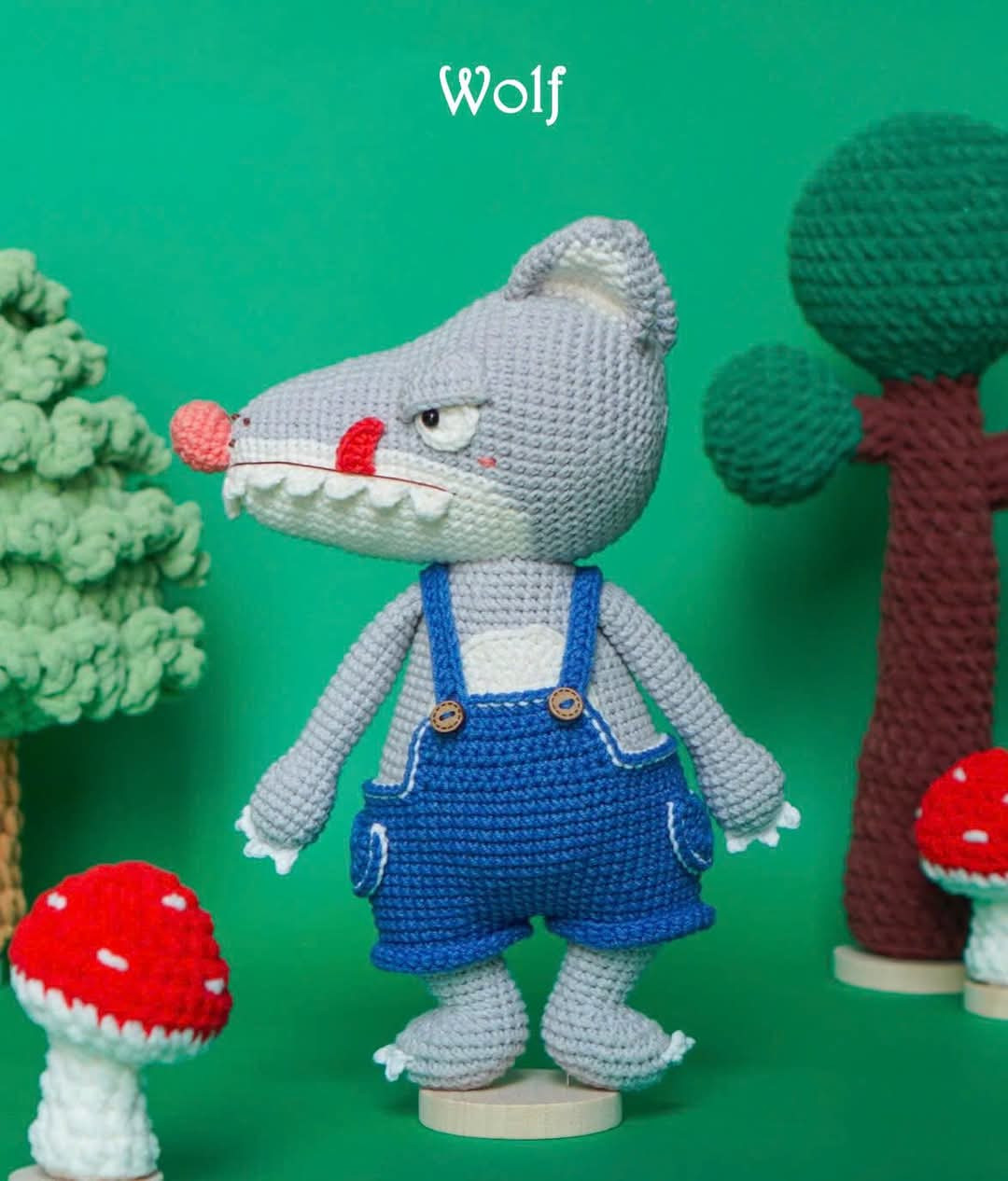 Crochet Pattern: Little Red Riding Hood and the Big Bad Wolf