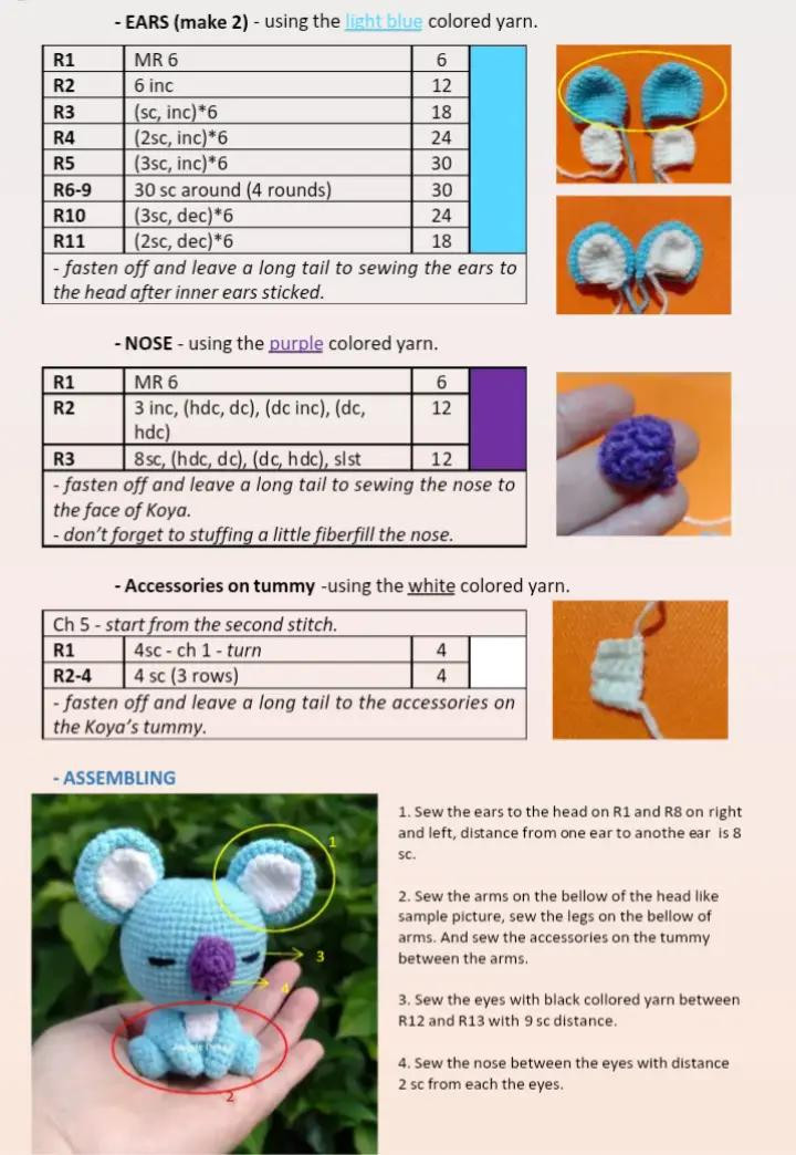 Cute Amigurumi Characters: Crochet Pattern Collection