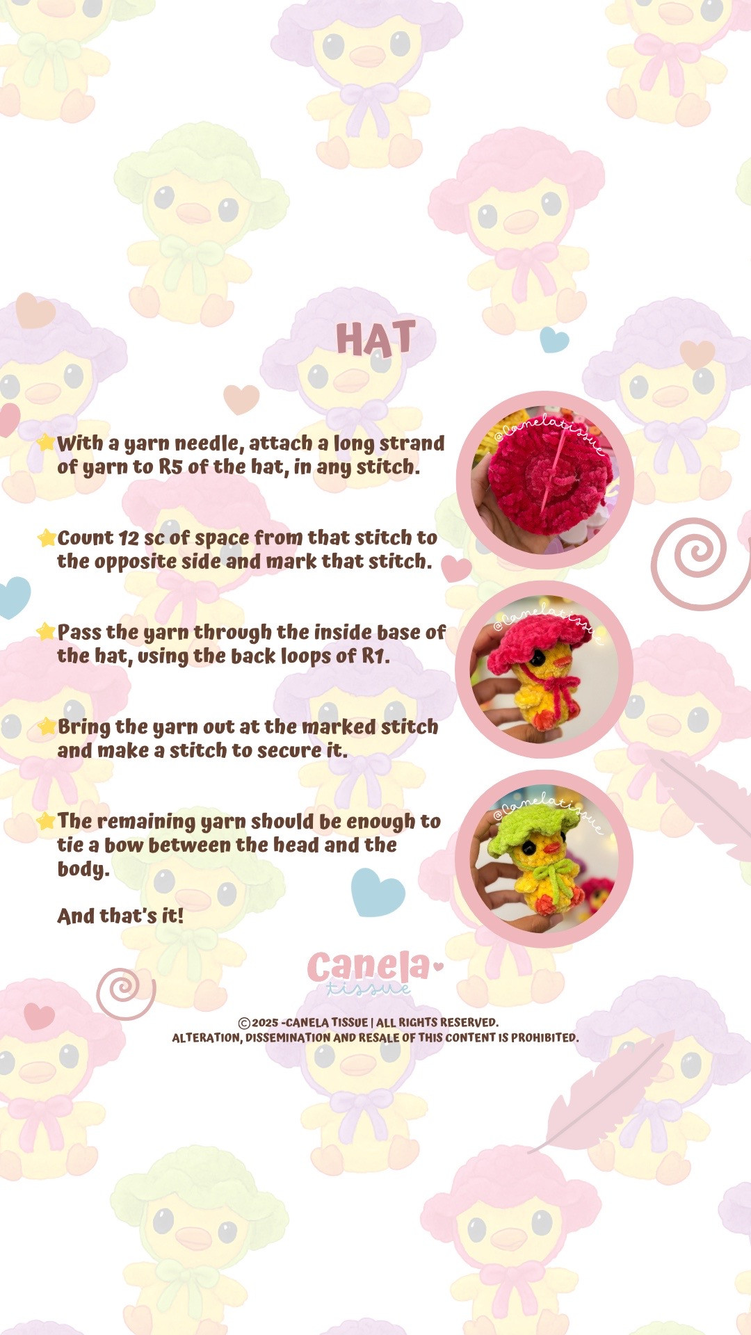 Cute Crochet Chick Pattern with Adorable Purple Hat