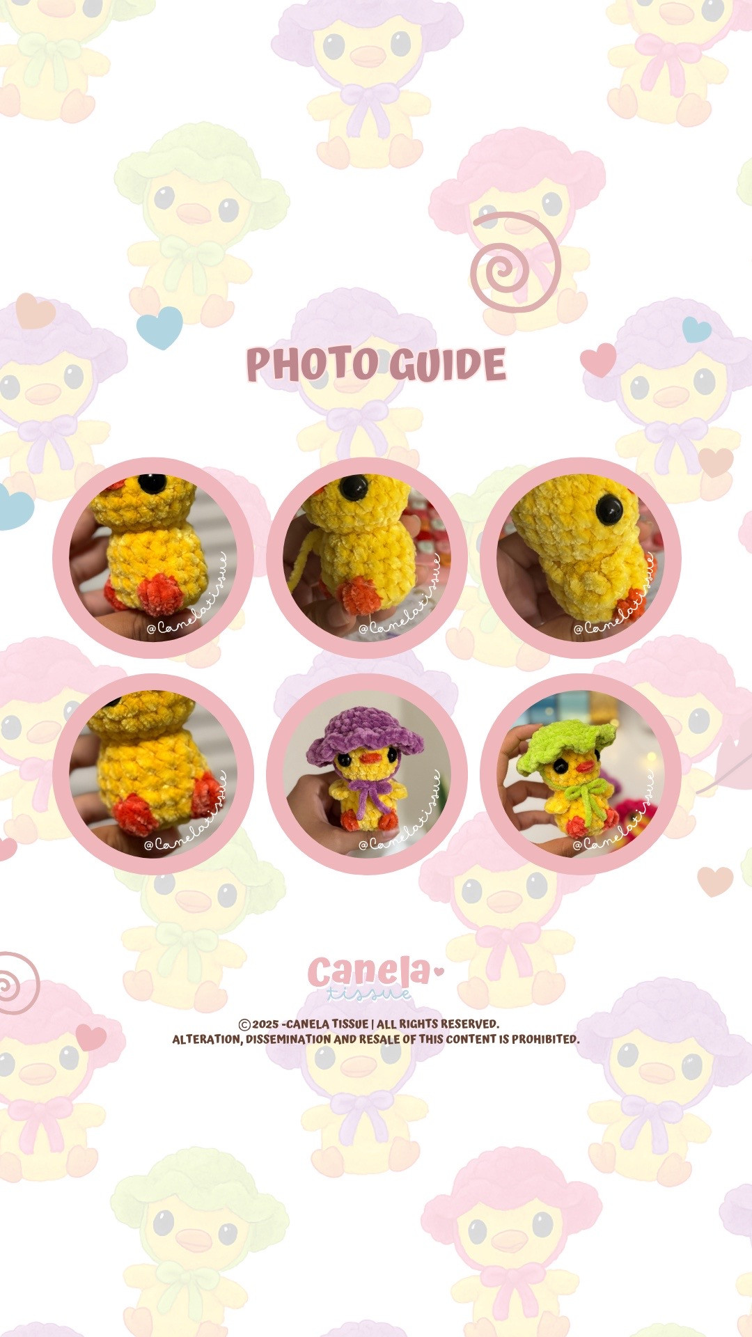 Cute Crochet Chick Pattern with Adorable Purple Hat