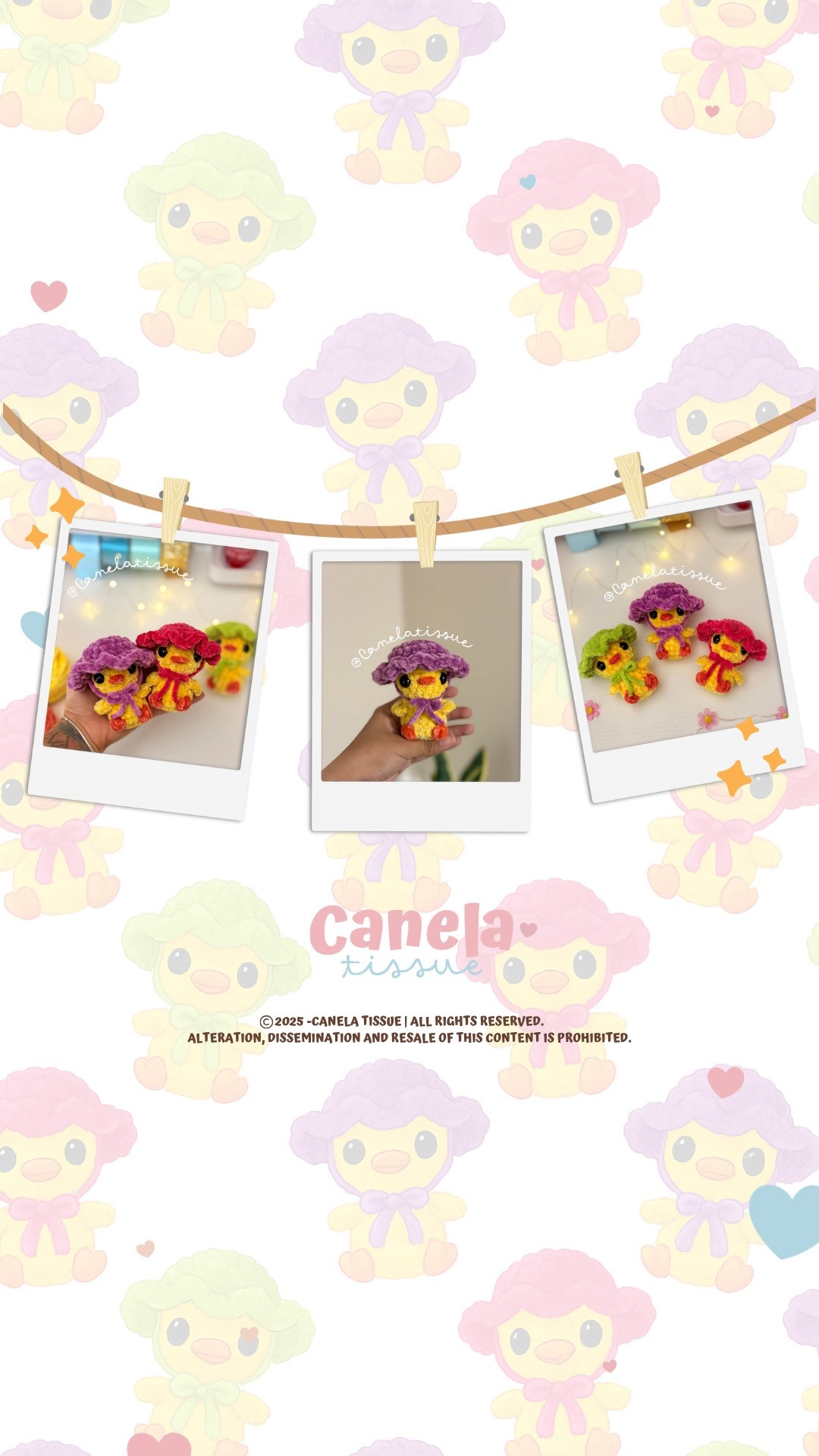 Cute Crochet Chick Pattern with Adorable Purple Hat