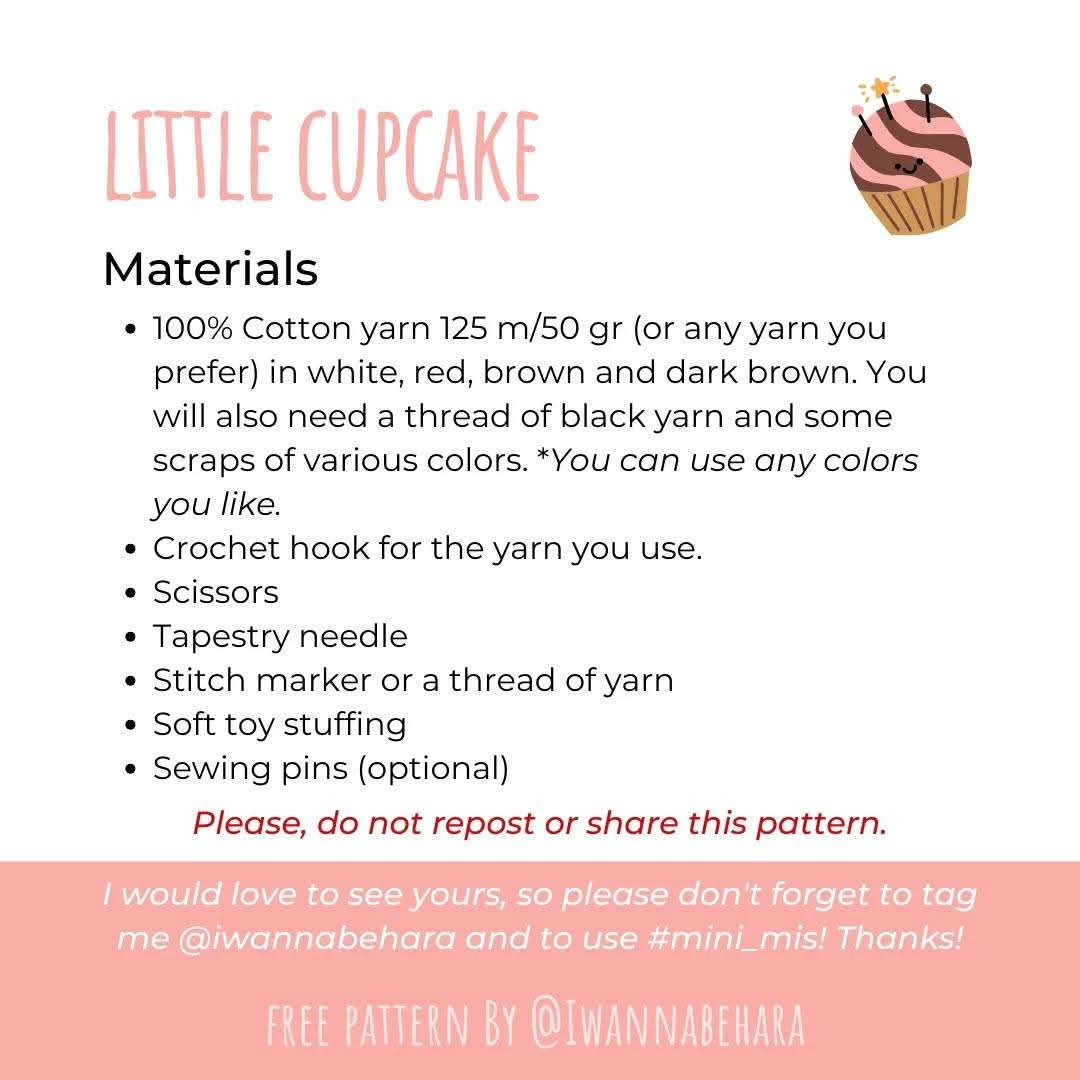 Cute Crochet Cupcake Pattern with Gift Accents