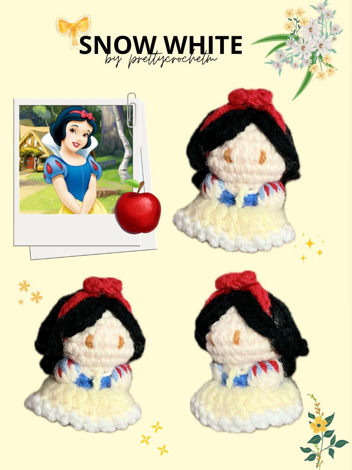Cute Crochet Doll with Blue Dress and Animal Ears Hat