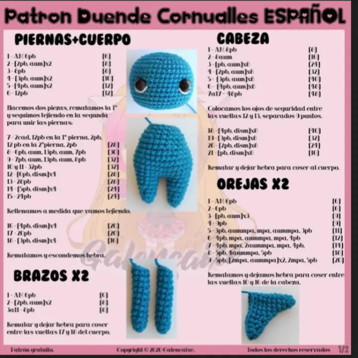 Duende de Cornualles: Patrón de Amigurumi Gratis y Fácil