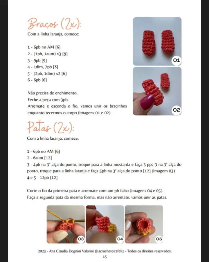 E-book de Amigurumis: Dinossauros Felizes em Crochê, Parte 1