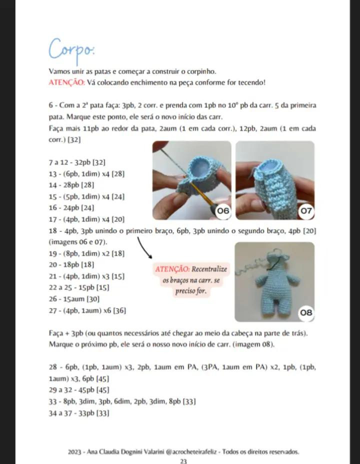 E-book de Amigurumis: Dinossauros Felizes em Crochê, Parte 1