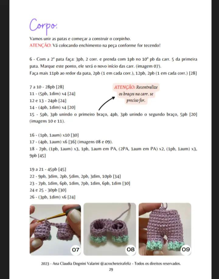 E-book de Amigurumis: Dinossauros Felizes em Crochê, Parte 1
