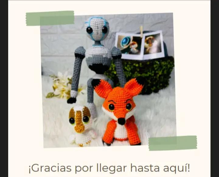 E-book de patrones de amigurumis: Robot salvaje y zorro brillante