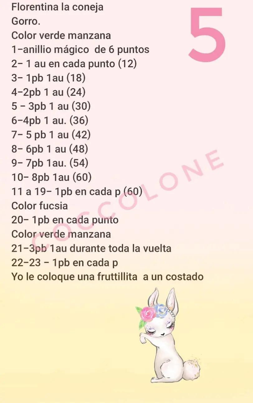 Florentina: Conejita de Amigurumi con Vestido Rosa y Sombrero Elegante