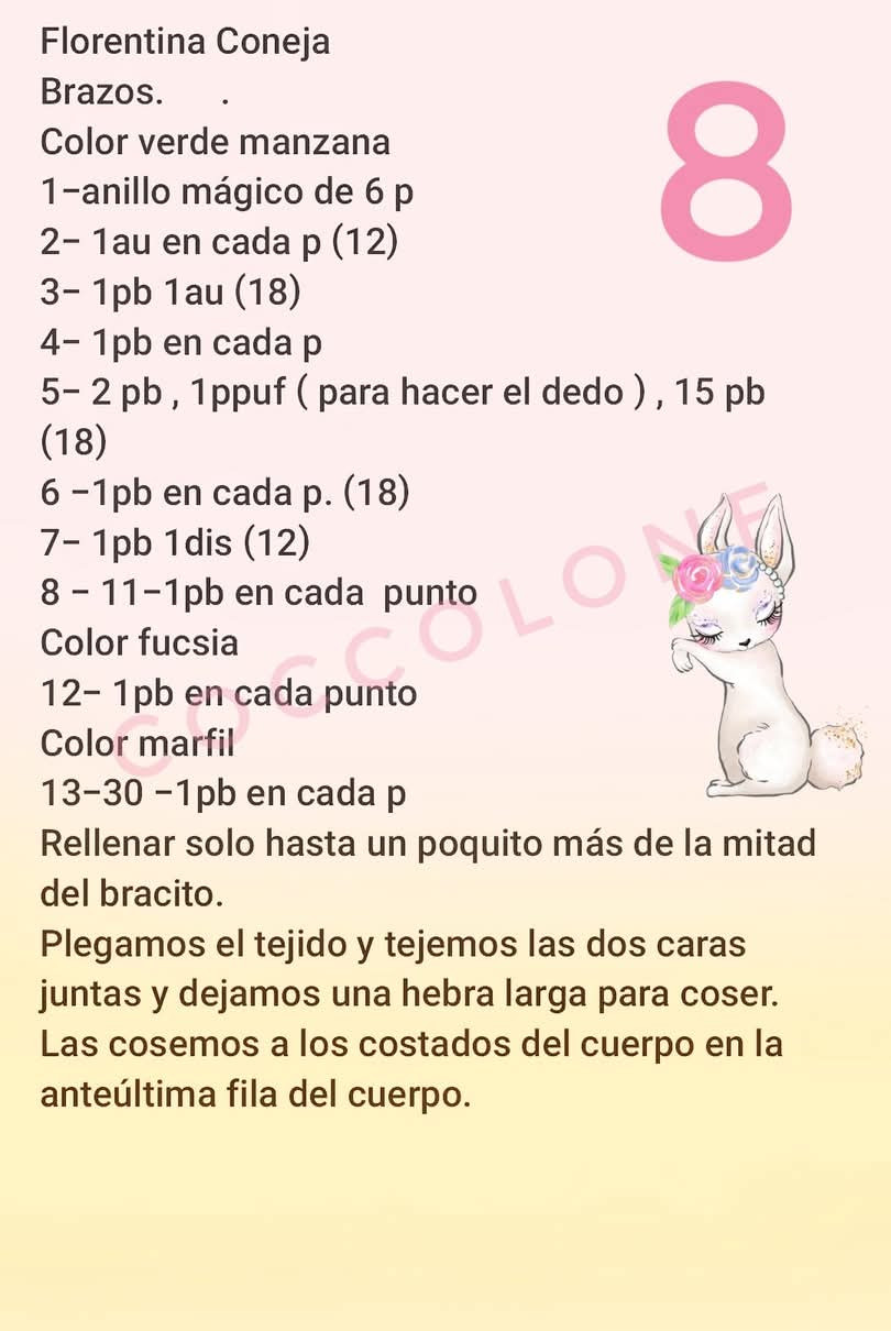 Florentina: Conejita de Amigurumi con Vestido Rosa y Sombrero Elegante