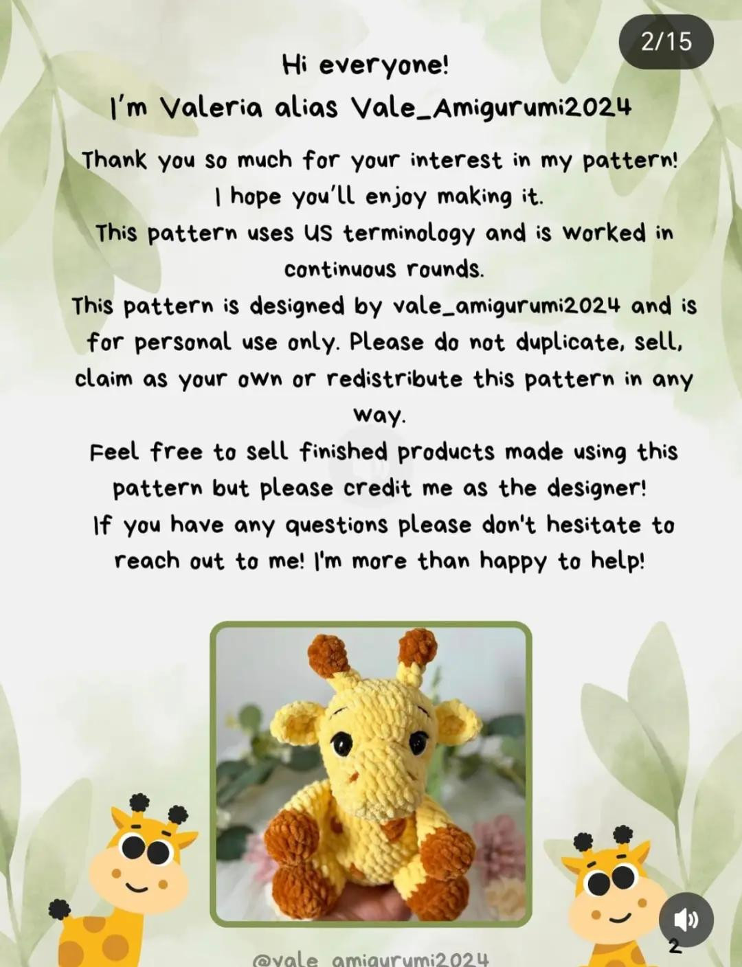Free Crochet Pattern: Adorable Amigurumi Giraffe for Beginners