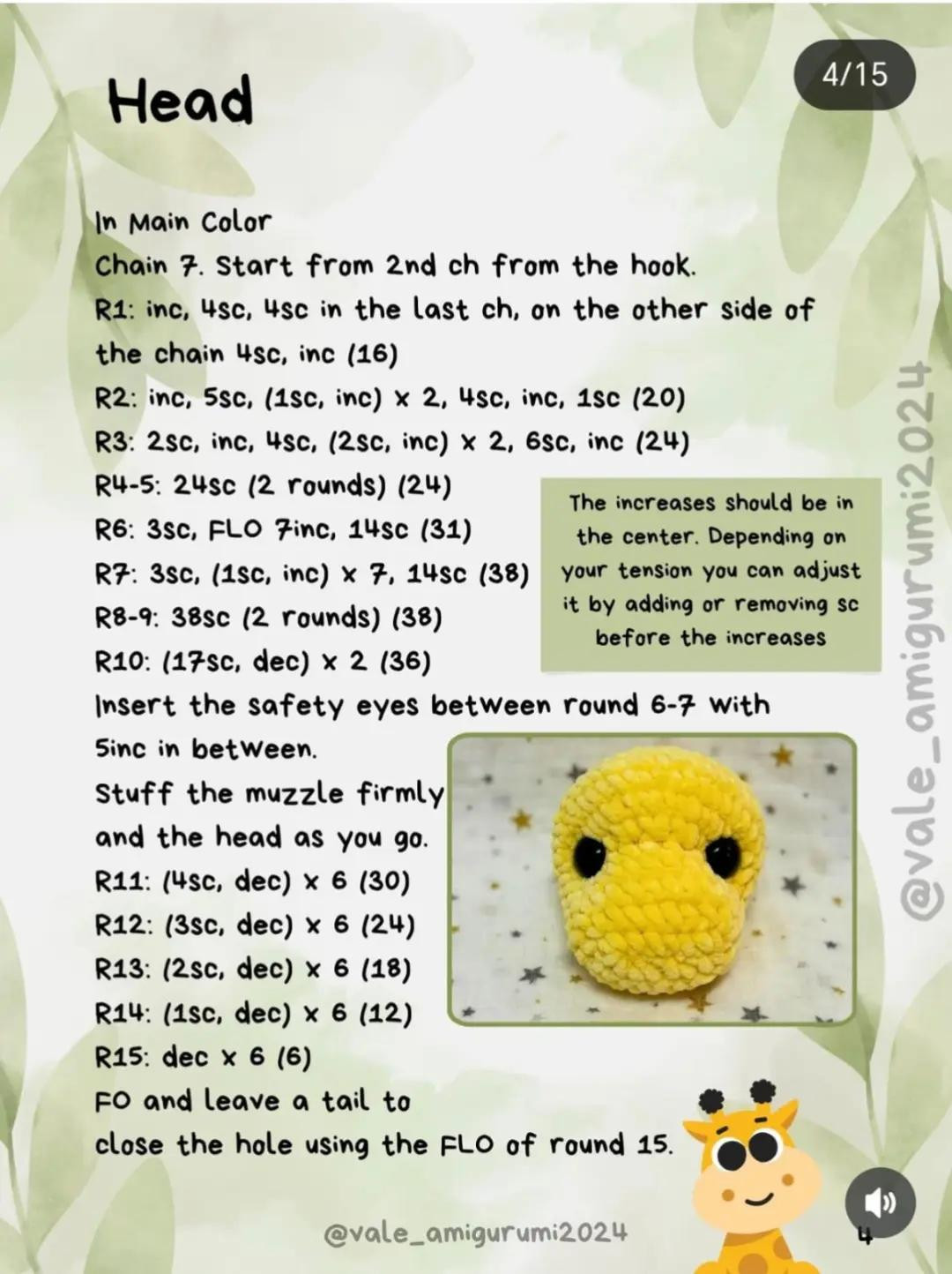 Free Crochet Pattern: Adorable Amigurumi Giraffe for Beginners